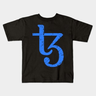 Tezos Blue Distressed Kids T-Shirt